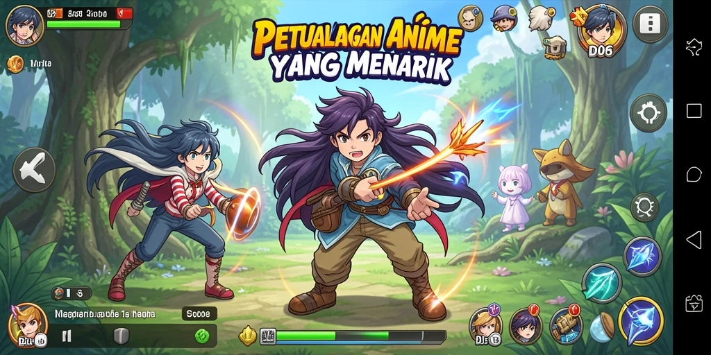 Tampilan gameplay D06 yang seru dan menarik di dunia Anime.