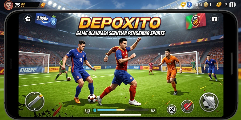 Gameplay seru dalam DEPOXITO menampilkan aksi olahraga menarik.