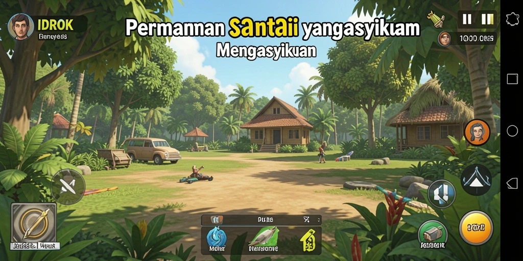 Gameplay seru dan warna-warni dalam IDROK yang membuat ketagihan.
