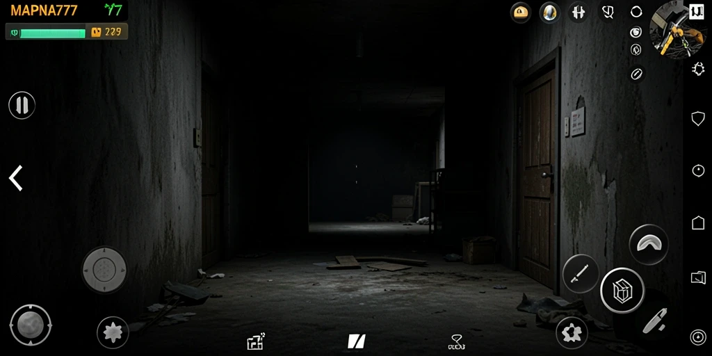 Screenshot menampilkan gameplay menegangkan dan suasana mencekam di MAPNA777.