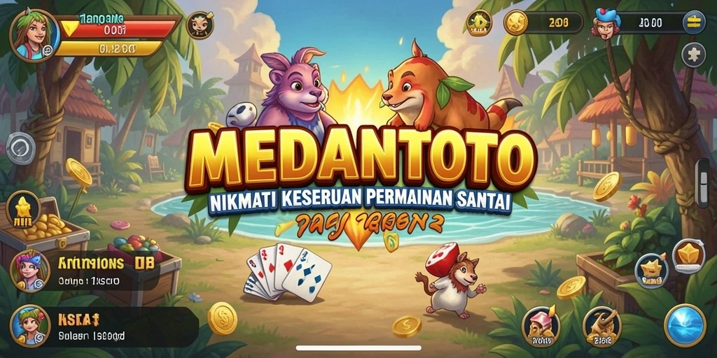 Tampilan gameplay seru dari MEDANTOTO yang penuh warna.