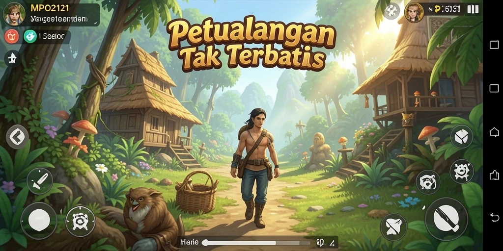 Screenshot gameplay MPO2121 menampilkan aksi petualangan seru dalam dunia yang memukau.
