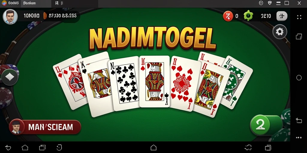 Screenshot utama NADIMTOGEL menampilkan momen seru saat bermain Domino.