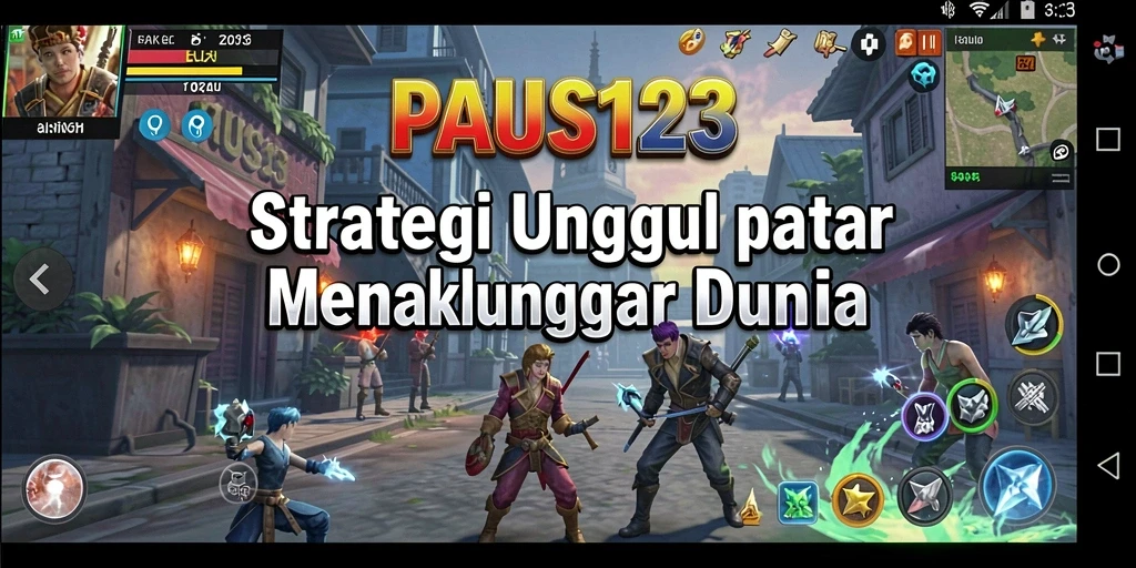 Tangkapan layar menarik dari gameplay strategis PAUS123.
