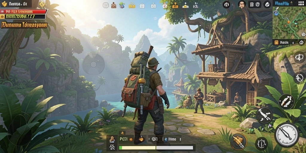 Gameplay PG11 yang menampilkan petualangan di dunia terbuka.