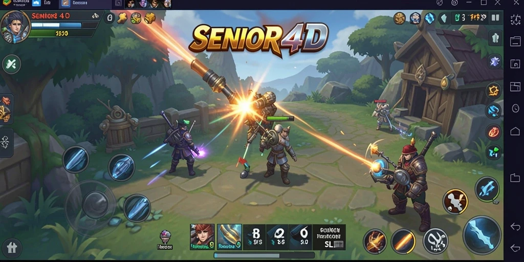 Tangkapan layar yang menunjukkan strategi mendalam dalam SENIOR4D.