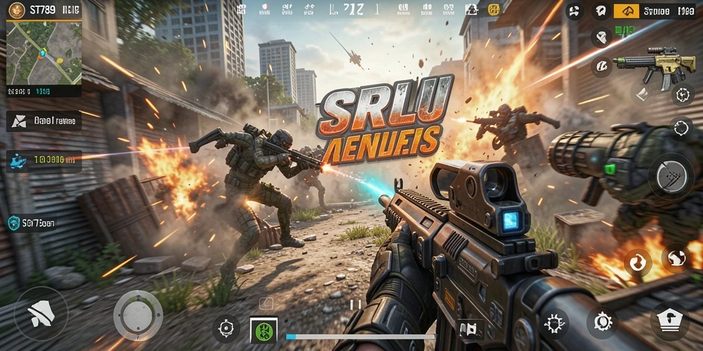 Tampilan menegangkan dari aksi gameplay TPS ST789.