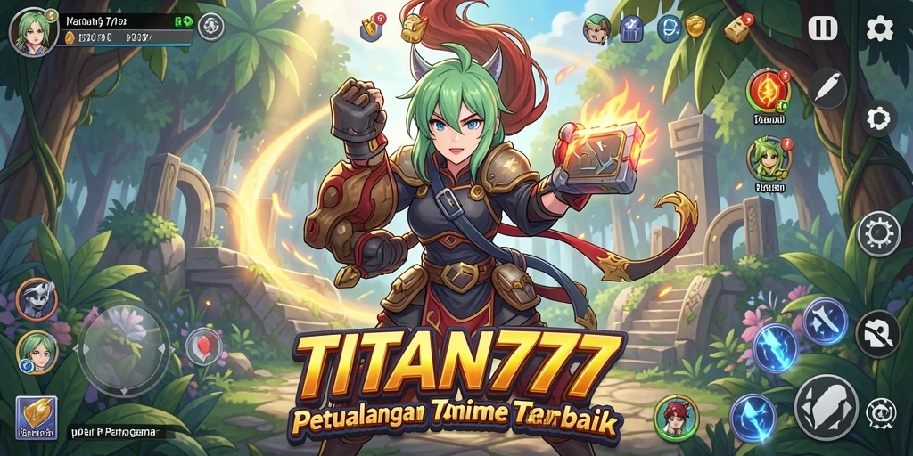Tampilan aksi seru dari gameplay TITAN777 yang memukau.